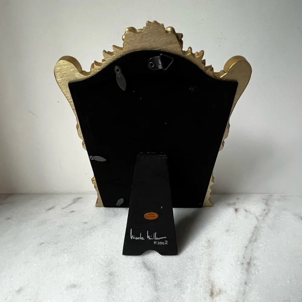 Nicole Miller Gold Ornate Picture Frame for 5x7” photo